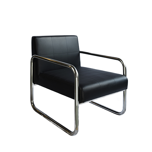 LC-042B 黑色不锈钢扶手椅